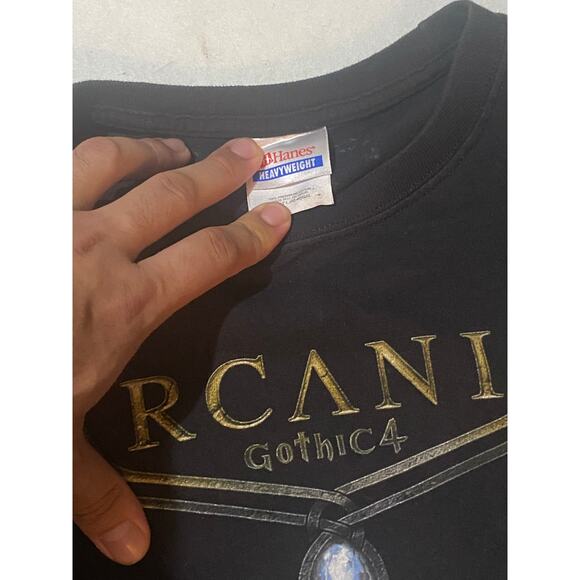 2010 Gothic 4 GameStop Promo T-Shirt Men's Large Black Sword RPG Video Game - Picture 4 of 5